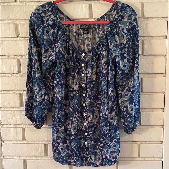 Lucky Brand Tops - Lucky Brand 3/4 sleeve button front shirt